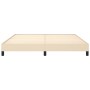 Estructura de cama de tela color crema 160x200 cm de vidaXL, Camas y somieres - Ref: Foro24-346733, Precio: 122,08 €, Descuen...