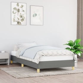 Dark gray fabric bed frame 90x190 cm by vidaXL, Beds and slatted bases - Ref: Foro24-346779, Price: 75,99 €, Discount: %