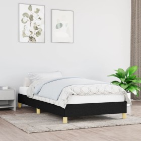 Estructura de cama de tela negro 80x200 cm de vidaXL, Camas y somieres - Ref: Foro24-346772, Precio: 72,99 €, Descuento: %