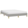 Light gray fabric bed frame 140x200 cm by vidaXL, Beds and slatted bases - Ref: Foro24-346818, Price: 102,33 €, Discount: %