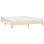 Estructura de cama tela color crema 180x200 cm de vidaXL, Camas y somieres - Ref: Foro24-346839, Precio: 111,03 €, Descuento: %