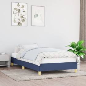 Blue fabric bed frame 90x200 cm by vidaXL, Beds and slatted bases - Ref: Foro24-346792, Price: 73,98 €, Discount: %