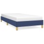 Blue fabric bed frame 90x200 cm by vidaXL, Beds and slatted bases - Ref: Foro24-346792, Price: 74,14 €, Discount: %