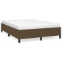 Estructura de cama de tela marrón 140x200 cm de vidaXL, Camas y somieres - Ref: Foro24-347069, Precio: 145,27 €, Descuento: %