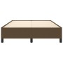 Estructura de cama de tela marrón 140x200 cm de vidaXL, Camas y somieres - Ref: Foro24-347069, Precio: 145,27 €, Descuento: %