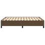 Estructura de cama de tela marrón 140x200 cm de vidaXL, Camas y somieres - Ref: Foro24-347069, Precio: 145,27 €, Descuento: %