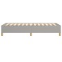 Estructura de cama de tela gris claro 100x200 cm de vidaXL, Camas y somieres - Ref: Foro24-347141, Precio: 90,36 €, Descuento: %