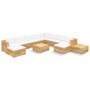 12-piece garden furniture set and solid teak wood cushions by vidaXL, Garden sets - Ref: Foro24-3100887, Price: 1,00 €, Disco...