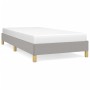 Estructura de cama de tela gris claro 90x200 cm de vidaXL, Camas y somieres - Ref: Foro24-346786, Precio: 74,14 €, Descuento: %