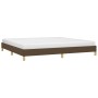 Estructura de cama tela marrón oscuro 200x200 cm de vidaXL, Camas y somieres - Ref: Foro24-346845, Precio: 117,70 €, Descuent...