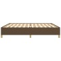 Estructura de cama tela marrón oscuro 200x200 cm de vidaXL, Camas y somieres - Ref: Foro24-347192, Precio: 130,98 €, Descuent...