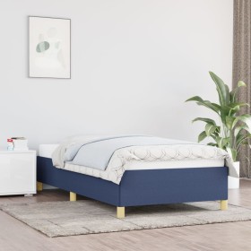 Blue fabric bed frame 80x200 cm by vidaXL, Beds and slatted bases - Ref: Foro24-347123, Price: 92,03 €, Discount: %