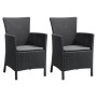 Allibert Garden dining chair set 2 pcs Iowa graphite grey by Allibert, Garden chairs - Ref: Foro24-3082793, Price: 166,28 €, ...