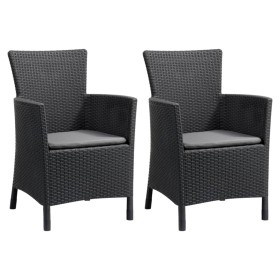 Allibert Garden dining chair set 2 pcs Iowa graphite grey by Allibert, Garden chairs - Ref: Foro24-3082793, Price: 166,28 €, ...