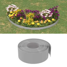 Borduras de jardín 3 uds polietileno gris 10 m 20 cm de vidaXL, Ribetes y bordes para jardín - Ref: Foro24-3155453, Precio: 1...