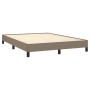 Estructura de cama de tela gris taupe 140x190 cm de vidaXL, Camas y somieres - Ref: Foro24-346716, Precio: 95,30 €, Descuento: %