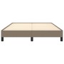 Estructura de cama de tela gris taupe 140x190 cm de vidaXL, Camas y somieres - Ref: Foro24-346716, Precio: 95,30 €, Descuento: %