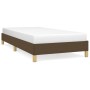 Estructura de cama de tela marrón 90x200 cm de vidaXL, Camas y somieres - Ref: Foro24-346789, Precio: 74,14 €, Descuento: %