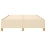 Estructura de cama de tela color crema 140x190 cm de vidaXL, Camas y somieres - Ref: Foro24-347162, Precio: 131,15 €, Descuen...