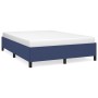 Estructura de cama de tela azul 140x190 cm de vidaXL, Camas y somieres - Ref: Foro24-347064, Precio: 117,55 €, Descuento: %