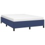 Estructura de cama de tela azul 140x190 cm de vidaXL, Camas y somieres - Ref: Foro24-347064, Precio: 117,55 €, Descuento: %