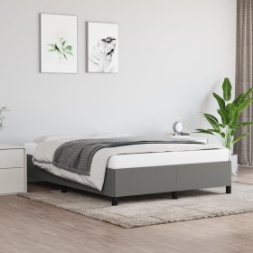 Dark gray fabric bed frame 140x200 cm by vidaXL, Beds and slatted bases - Ref: Foro24-347067, Price: 123,30 €, Discount: %