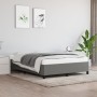 Estructura de cama de tela gris oscuro 140x200 cm de vidaXL, Camas y somieres - Ref: Foro24-347067, Precio: 123,30 €, Descuen...