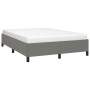 Estructura de cama de tela gris oscuro 140x200 cm de vidaXL, Camas y somieres - Ref: Foro24-347067, Precio: 123,30 €, Descuen...