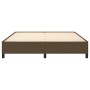 Estructura de cama de tela marrón 160x200 cm de vidaXL, Camas y somieres - Ref: Foro24-347077, Precio: 148,99 €, Descuento: %