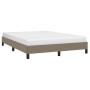 Estructura de cama de tela gris taupe 140x200 cm de vidaXL, Camas y somieres - Ref: Foro24-346724, Precio: 96,90 €, Descuento: %