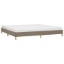 Estructura de cama de tela gris taupe 200x200 cm de vidaXL, Camas y somieres - Ref: Foro24-346846, Precio: 112,03 €, Descuent...