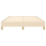 Cream fabric bed frame 140x200 cm by vidaXL, Beds and slatted bases - Ref: Foro24-346823, Price: 98,17 €, Discount: %