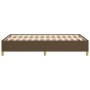 Estructura de cama de tela marrón oscuro 120x200 cm de vidaXL, Camas y somieres - Ref: Foro24-347152, Precio: 114,15 €, Descu...