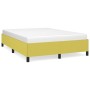 Estructura de cama de tela verde 140x190 cm de vidaXL, Camas y somieres - Ref: Foro24-347065, Precio: 117,84 €, Descuento: %