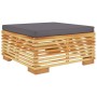 6-piece garden furniture set and solid teak wood cushions by vidaXL, Garden sets - Ref: Foro24-3100896, Price: 966,58 €, Disc...