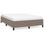 Taupe gray fabric bed frame 140x200 cm by vidaXL, Beds and slatted bases - Ref: Foro24-347070, Price: 146,89 €, Discount: %