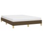 Estructura de cama de tela marrón 160x200 cm de vidaXL, Camas y somieres - Ref: Foro24-346829, Precio: 108,13 €, Descuento: %