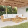 6-piece garden furniture set and solid teak wood cushions by vidaXL, Garden sets - Ref: Foro24-3100897, Price: 1,00 €, Discou...