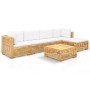 6-piece garden furniture set and solid teak wood cushions by vidaXL, Garden sets - Ref: Foro24-3100897, Price: 1,00 €, Discou...