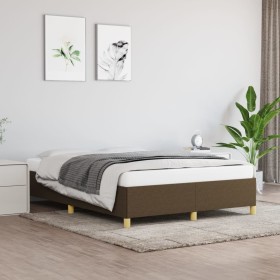 Brown fabric bed frame 140x200 cm by vidaXL, Beds and slatted bases - Ref: Foro24-347168, Price: 138,34 €, Discount: %