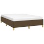 Estructura de cama de tela marrón 140x200 cm de vidaXL, Camas y somieres - Ref: Foro24-347168, Precio: 138,34 €, Descuento: %