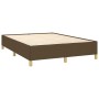 Estructura de cama de tela marrón 140x200 cm de vidaXL, Camas y somieres - Ref: Foro24-347168, Precio: 138,34 €, Descuento: %