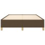 Estructura de cama de tela marrón 140x200 cm de vidaXL, Camas y somieres - Ref: Foro24-347168, Precio: 138,34 €, Descuento: %