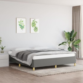 Dark gray fabric bed frame 160x200 cm by vidaXL, Beds and slatted bases - Ref: Foro24-347174, Price: 134,98 €, Discount: %