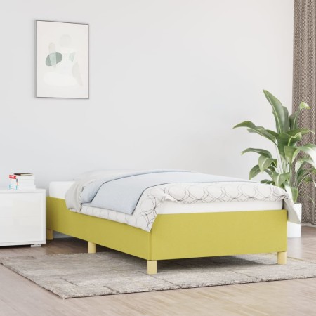 Estructura de cama de tela verde 80x200 cm de vidaXL, Camas y somieres - Ref: Foro24-347124, Precio: 83,83 €, Descuento: %