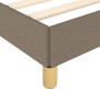 Taupe gray fabric bed frame 100x200 cm by vidaXL, Beds and slatted bases - Ref: Foro24-346798, Price: 80,49 €, Discount: %