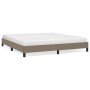 Estructura de cama de tela gris taupe 160x200 cm de vidaXL, Camas y somieres - Ref: Foro24-346732, Precio: 115,65 €, Descuent...