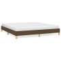 Dark brown fabric bed frame 180x200 cm by vidaXL, Beds and slatted bases - Ref: Foro24-346837, Price: 135,28 €, Discount: %