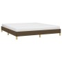 Dark brown fabric bed frame 180x200 cm by vidaXL, Beds and slatted bases - Ref: Foro24-346837, Price: 135,28 €, Discount: %