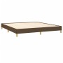 Dark brown fabric bed frame 180x200 cm by vidaXL, Beds and slatted bases - Ref: Foro24-346837, Price: 135,28 €, Discount: %